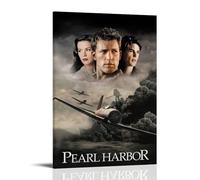 Pearl Harbor Poster esthétique sur toile pour chambre à coucher, décoration murale avec cadre, 50 x 75 cm