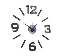 Pearl Horloge murale avec chiffres autocollants indépendants