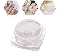 Pearl Ice Poudre à ongles sirène translucide Aurore holographique chromée pour nail art, poudre de trempage perle, poudre de pigments chromés pour manucure, paillettes, décoration d'ongles