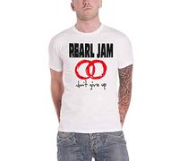 Pearl Jam Don't Give Up Homme T-Shirt Manches Courtes Blanc L 100% Coton Regular/Coupe Standard