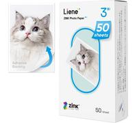 Pearl K100 2X3'' Zink Instant Back Photo Paper, 50 Sheets, Premium Adhesive, Waterproof, Abrasion And Tears, 2X3 Inch Mini Printer, Collimage