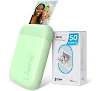 Pearl K100 Mini Imprimante Photo pour iPhone, 2x3 Imprimante Photo Portable avec 50 Zink Papiers à Dos Collant, Bluetooth 5.0, Compatible avec iOS & Android, Application Dédiée (Blanc)