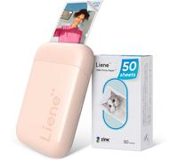 Pearl K100 Mini Imprimante Photo pour iPhone, 2x3 Imprimante Photo Portable avec 50 Zink Papiers à Dos Collant, Bluetooth 5.0, Compatible avec iOS & Android, Application Dédiée (Blanc)