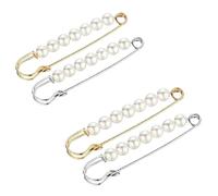 Pearl Lot de 100 épingles à nourrice multifonctions pour femme avec boucle de fixation anti-exposition et épingle à nourrice anti-perle, One Size, Acrylique, Pas de pierre précieuse