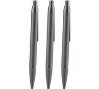 Pearl : Lot de 3 stylos-billes à poussoir en métal avec boîte de rangement G