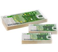 Pearl Lot de mouchoirs et serviettes en papier imprimés 100 Euros