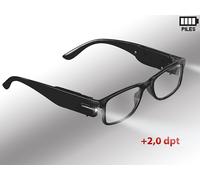 Pearl Lunettes de lecture à LED - Dioptrie +2,0
