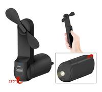 Pearl Mini ventilateur 3 en 1 avec fonction batterie d'appoint et lampe de poche