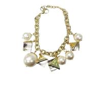 Pearl Necklace, Multicolored Diamond Bracelet, Exaggerated And Unique Jewelry, Versatile For Summer., One Size, Acétate, Pas de gemme