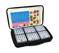 Pearl Paint Craft Dot Boîte à outils portable avec 64 compartiments | Boîte à compartiments transparents - Organiseur anti-poussière, rangement de peinture à pierres précieuses pour maison