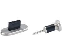 Pearl Protège-connecteurs en aluminium pour iPhone 5 - argent