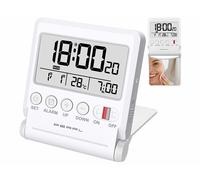 Pearl Réveil radio-piloté de voyage avec thermomètre