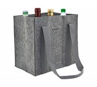 Pearl Sac de transport en feutre pour 6 bouteilles - coloris gris clair