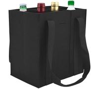 Pearl Sac de Transport en Feutre pour 6 Bouteilles - Coloris Noir