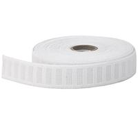Pearl sans Rouleau élastique, 2,5 cm vers 9,1 m, Blanc