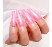 Pearl Shell Nude Pink Gel Vernis À Ongles, 16ml Sirène Rose Rainbow Gel Vernis À Ongles Aurora Shimmer Peinture Trempée U V Gel Vernis À Ongles Salon De Manucure Bricolage À La Maison 1 Pièce