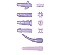 Pearl Shine Purple Temptation Elegant Ring, Sleeve and Vibrator Passionate Kit