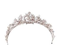Pearl & Silver Branch Handmade Princess Headband For Birthdays & Events, One Size, Agar