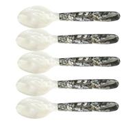 Pearl Spoons for Caviar - 16cm Shell Spoons Set | Natural Material Glossy Finish, Elegant Non Tasting Server for Authentic Food Flavor and Luxury Decorative Table Settings Family and Friends