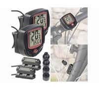 Pearl Sports 2 compteurs vélo numériques 15 en 1 à écran LCD - Filaires