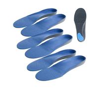 3 paires de semelles confort avec amorti mousse - Pointures 36 à 38 bleu G