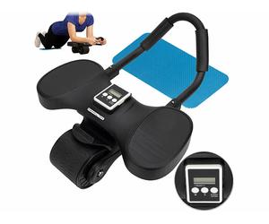 Pearl Sports Roue abdominale avec guidon triathlon et support pour smartphone
