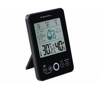Pearl Thermomètre et hygromètre numérique avec alarme moisissure - coloris noir