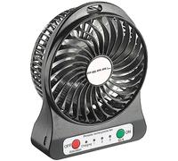 Pearl Ventilateur de Table sans Fil USB 2 en 1