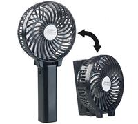 Pearl – Ventilateur nomade pliable 2 en 1 – Ø 9,5 cm – Batterie li-ion – Noir