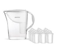 PearlCo Carafe filtrante standard avec 12 cartouches (compatible avec BRITA Classic) Weiß