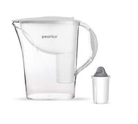 PearlCo - Filtre à eau standard (blanc) avec 1 cartouche filtrante Protect+ Classic (pour eau dure) - Compatible avec Brita Classic