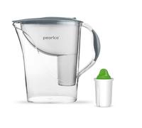 PearlCo - Filtre à eau standard (gris) avec 1 cartouche filtrante Alkaline classic - Compatible avec Brita Classic