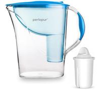 PearlCo Standard carafe à eau filtrante bleue 2 4 L avec 1 cartouche classic compatible Brita Classic