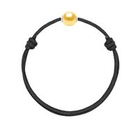 PEARLS & COLORS - Bracelet Véritable Perle de Culture d'Eau Douce Ronde 9-10 mm - Qualité AAA+ - Argent 925 - Bijou Femme Homme