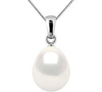 PEARLS & COLORS - Pendentif Perle de Culture d'Eau Douce Poire - Qualité AAA+ - Argent 925 - CHAINE OFFERTE - Bijou Femme