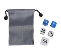 Pearls Dices pour les amateurs de backgammon Construction acrylique Dices élégantes Backgammon Professionnel Set de perles acryliques