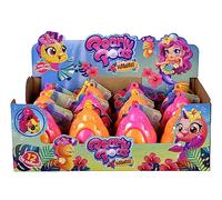 Pearly Pods Hawaï Lot de 12 Figurines en Peluche avec Paillettes 8 cm Sirène Rare avec Perle dans Coquillage avec Pendentif à partir de 3 Ans