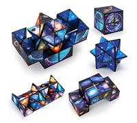 pearoft 2 en 1 Cube Magique du Ciel étoilé Cube Infini Cube Transformant Jouet Anti-Stress - Cadeaux Créatifs pour Enfants Adultes