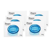 Pears Lot de 6 savons transparents pur et doux aux extraits de menthe 100 g