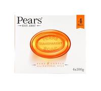 Pears Pacquet de 4 Bar Savon Transparent Amber 100 g 1 Unité