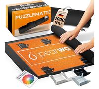 PEARWAY Tapis puzzle de qualité supérieure - 3000 pièces - Avec surface lisse et dessous antidérapant - 94 x 56 cm - Le parfait sous-main - Tapis de puzzle - Rouleau de puzzle - Accessoires de puzzle