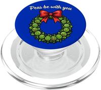 Peas Be with You Décoration Murale de Noël Motif Pois Verts PopSockets PopGrip pour MagSafe