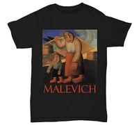 Peasant Woman with Buckets and A Child by Kazimir Malevich Mens Cotton T-Shirt Size XXL