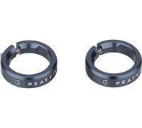 Peaty's Bagues de serrage Monarch Grips gris universal