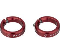 Peaty's Bagues de serrage Monarch Grips rouge universal