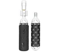 Peaty's Gonfleur CO2 Vélo Holeshot avec 2 Cartouches 25g - Pompe à Vélo Compacte pour Valve Presta, Gonfleur Pneu Ultra-Rapide avec Couvercle Antigel, Design en Ligne Droite pour VTT - Argent