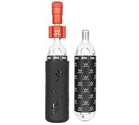 Peaty's Gonfleur CO2 Vélo Holeshot avec 2 Cartouches 25g - Pompe à Vélo Compacte pour Valve Presta, Gonfleur Pneu Ultra-Rapide avec Couvercle Antigel, Design en Ligne Droite pour VTT - Rouge