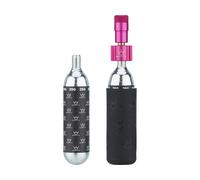 Gonfleur co2 peaty s holeshot mtb rose 2 cartouches de co2 25g