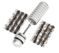 Peaty's Holeshot Kit de Réparation Pneu Tubeless - Outil de Vélo pour Les Crevaisons, Fourche Simple Face et Bouchons 3 mm et 1,5 mm, Réparation Efficace des Pneus de Vélo - Argent