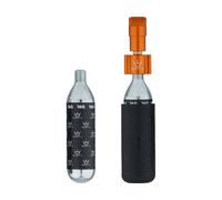 Peaty's Kit de gonflage de pneu CO2 Holeshot Pompe à cartouche CO2 + cartouche orange universal